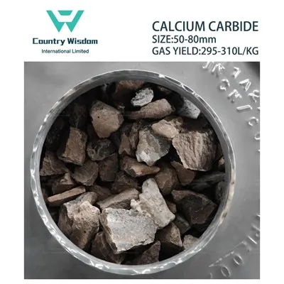 Kaltsiumkarbiid 50-80mm gaasi tootlikkus 295 l/kg