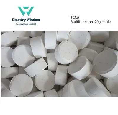 Tippkvaliteetne TCCA multifunktsionaalne 20 g tablett basseini vee desinfitseerimiseks